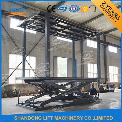 Hệ thống đỗ xe hai tầng bằng thép 3000 - 10000kg Capacity With Sensors Safety System