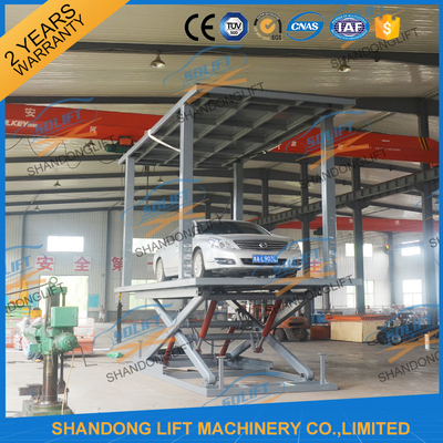 208V / 220V / 380V / 480V Double Platform Scissor Car Lift để nâng xe dễ dàng