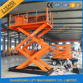1T 5.5M thủy lực nặng Duty Scissor Lift Electric Trang chủ Scissor Lift Platform Với CE